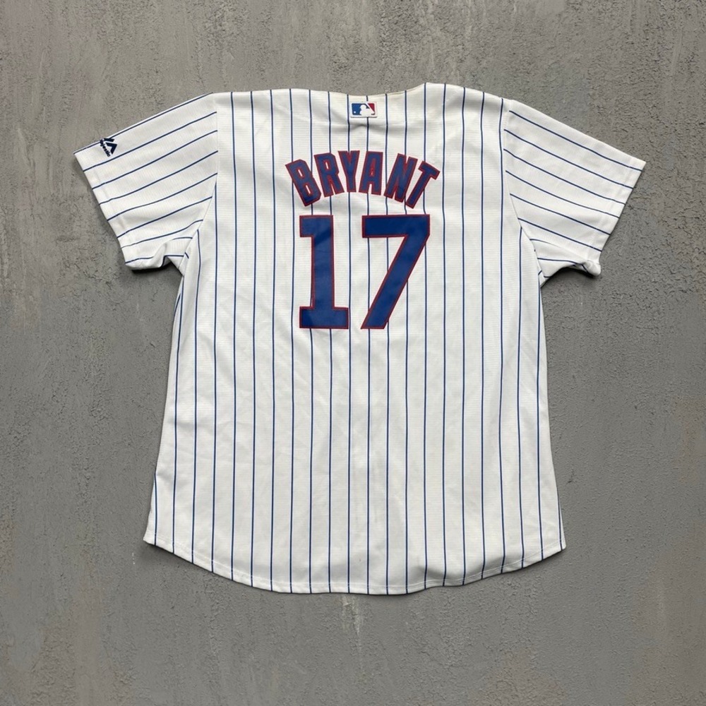 Kris Bryant Chicago Cubs Baseball Jersey Women XL White Majestic - Picture 1 of 6